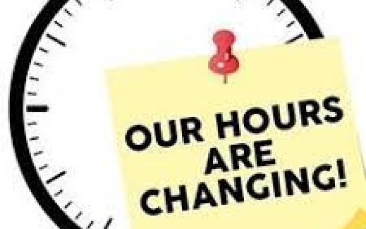 Effective Friday September 1st the Town Clerk Tax/Collectors office hours will be changing